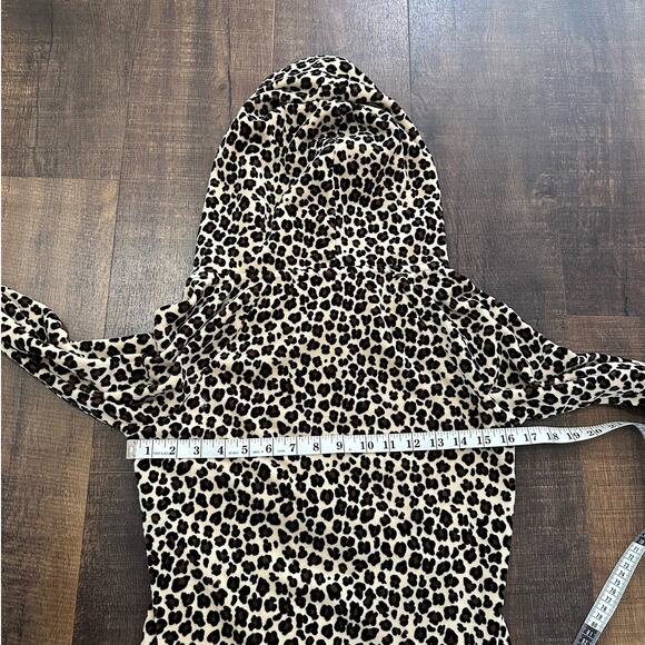 Juicy Couture Leopard Velour Zip Hoodie & Jogger Pants Set Size Small - Picture 7 of 13
